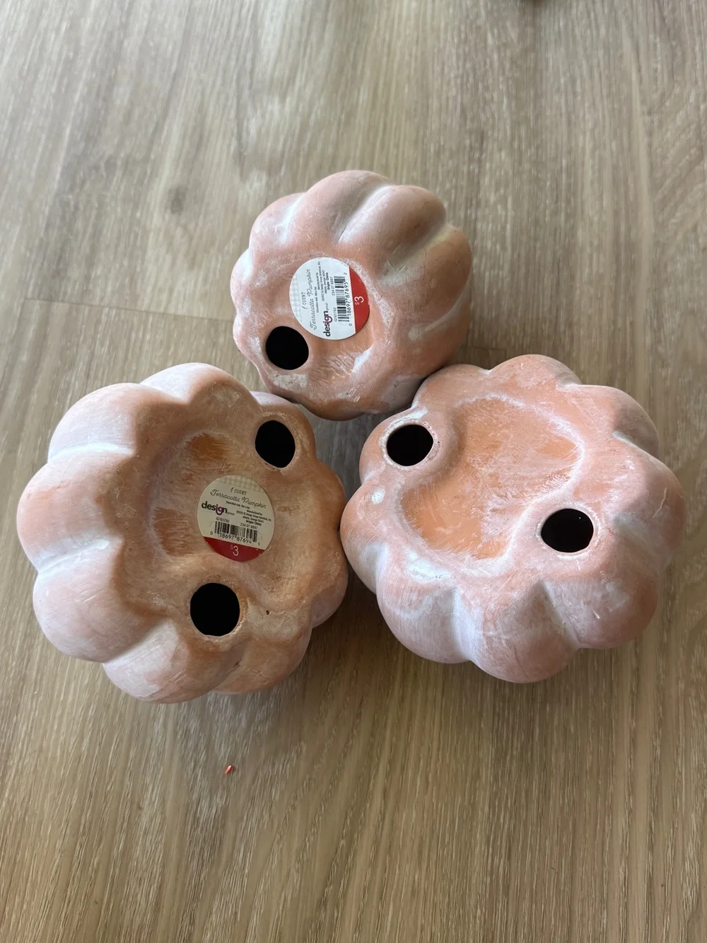 Mini Ceramic Pumpkin Trio